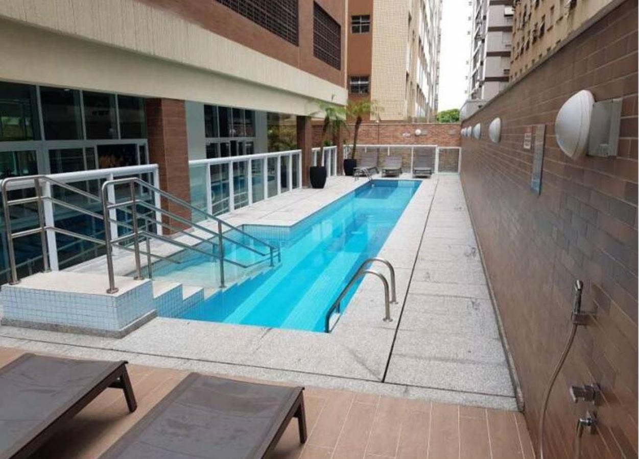 Apto Top Com Vista Pro Mar Em Condominio Completo Em Frente A Praia! Santos  Exterior photo